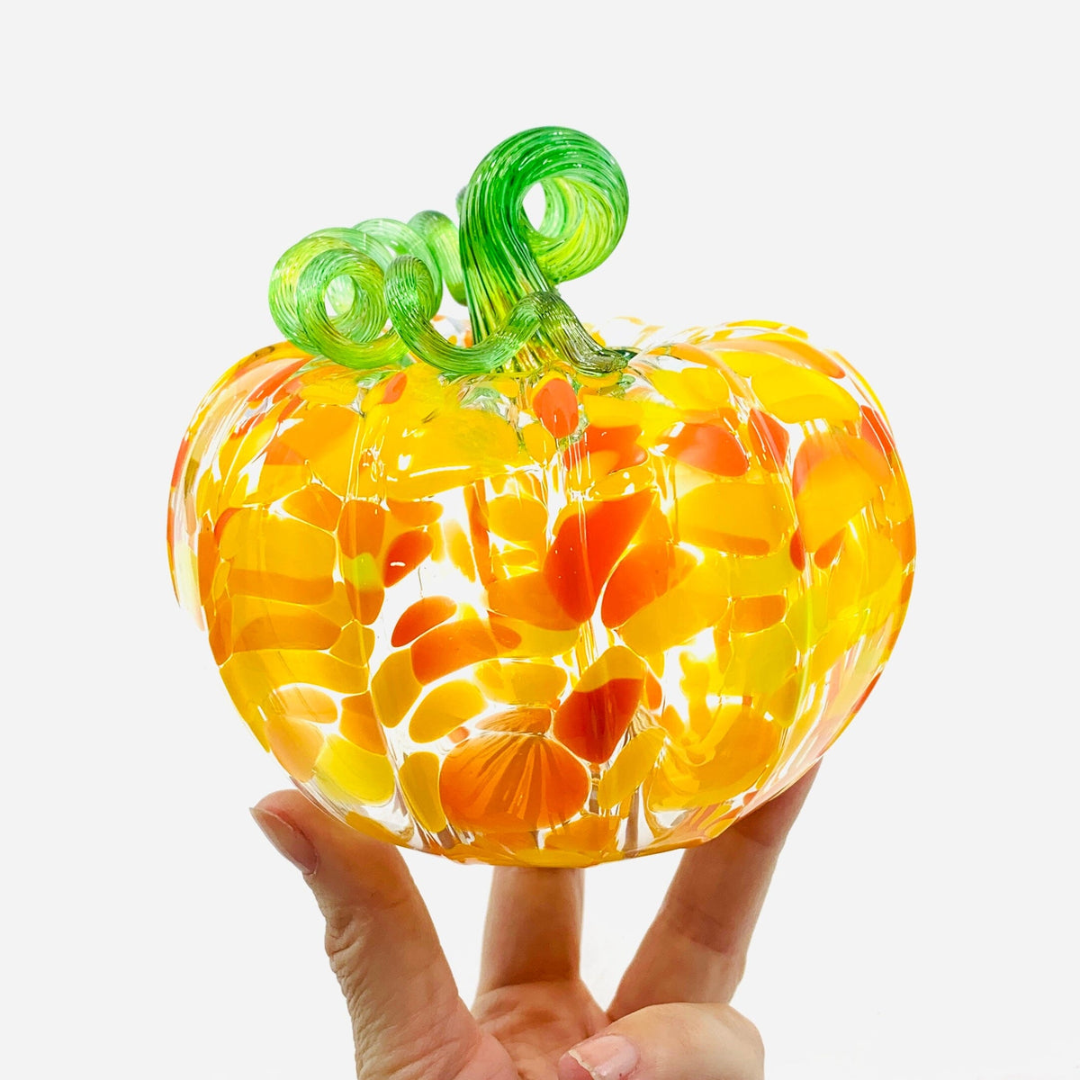 Daily Pumpkin 1269 Squat Daily Pumpkin Luke Adams Glass Blowing Studio 