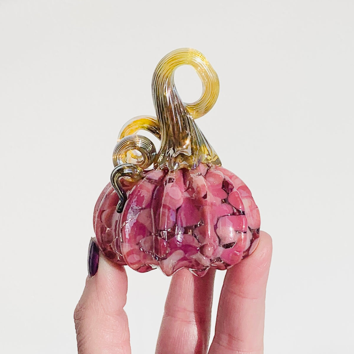 Daily Pumpkin 844 “Breast Cancer Awareness” Mini Paperweight