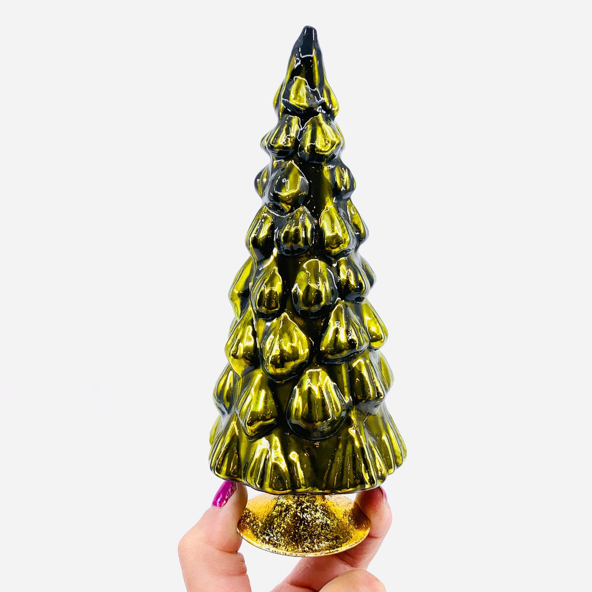 Rainbow Hue Glass Trees, Green Cody Foster & Co 9 