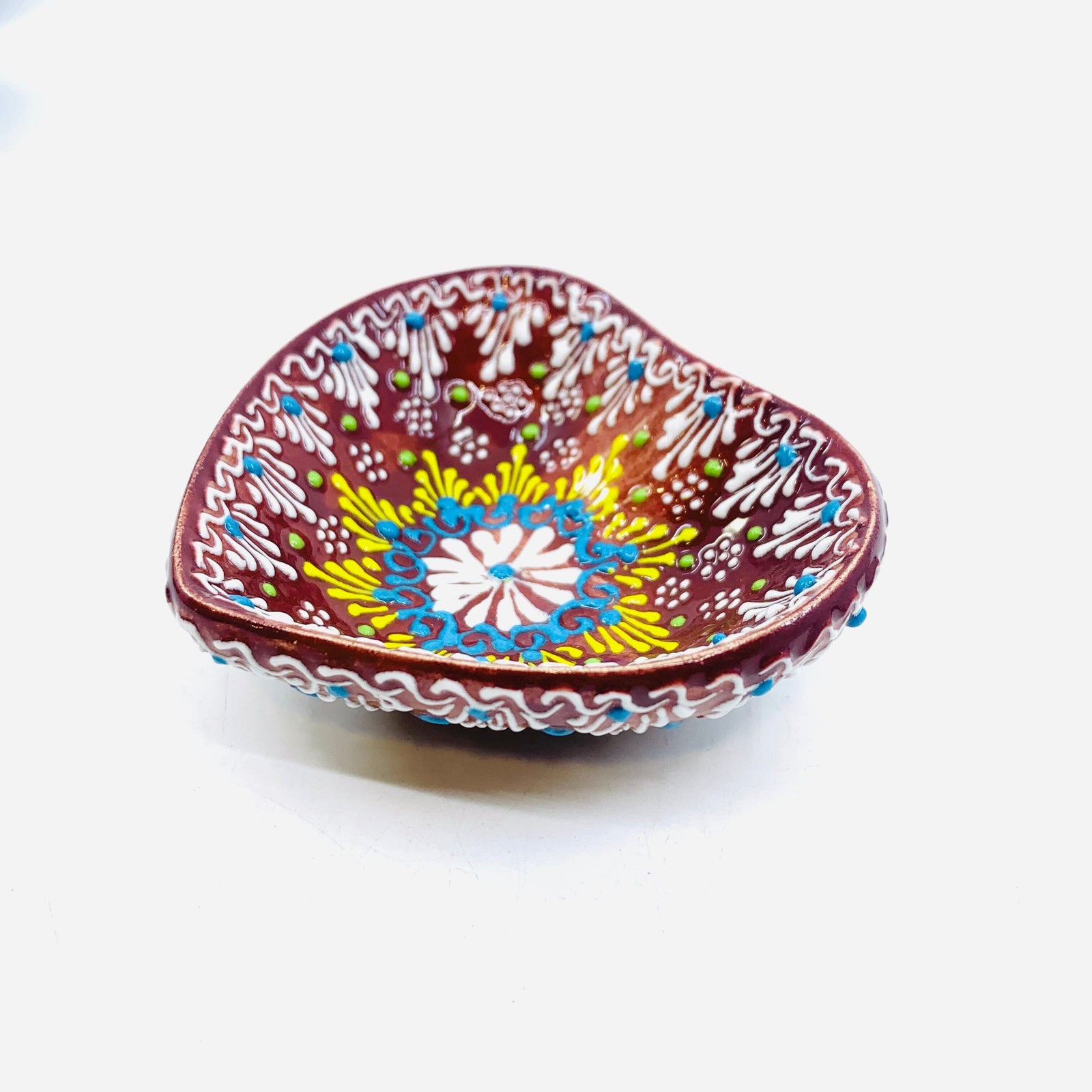 Heart Design Handmade Turkish Bowl 38 Decor Natto USA 