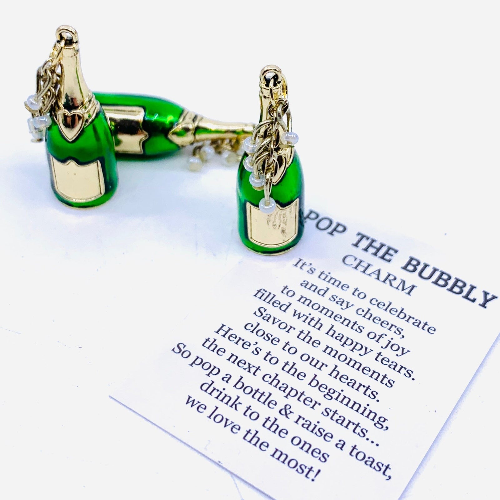 Pop The Bubbly Pocket Charm PT 98 Miniature GANZ 