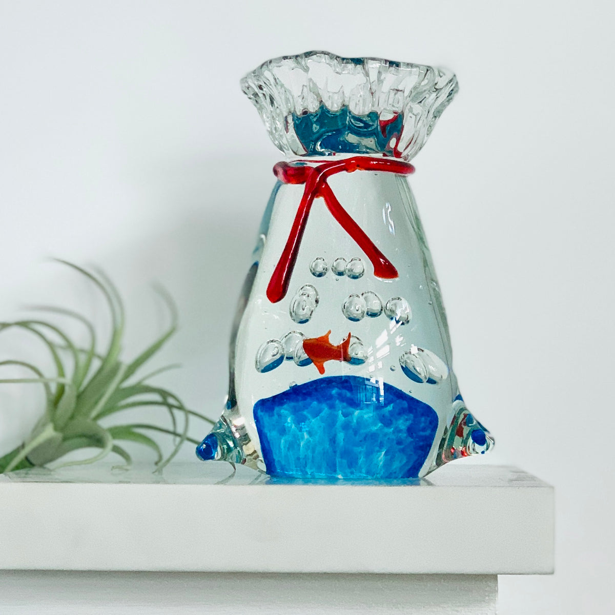 Goldfish in a Bag Paperweight