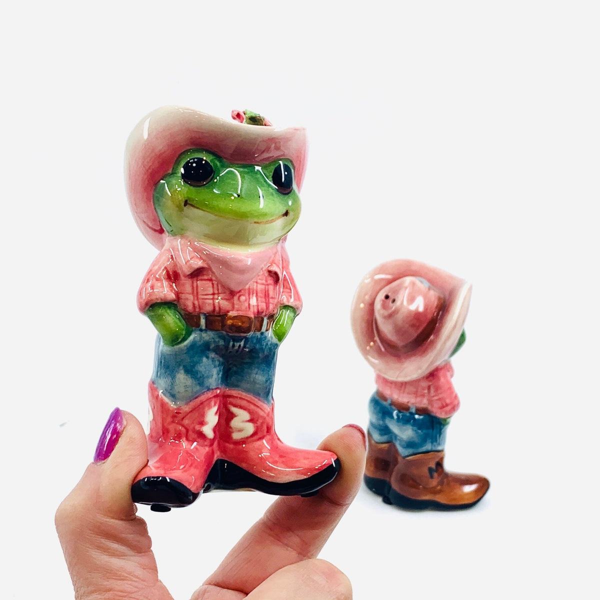 Cowgirl Salt and Pepper Shakers COSMOS 