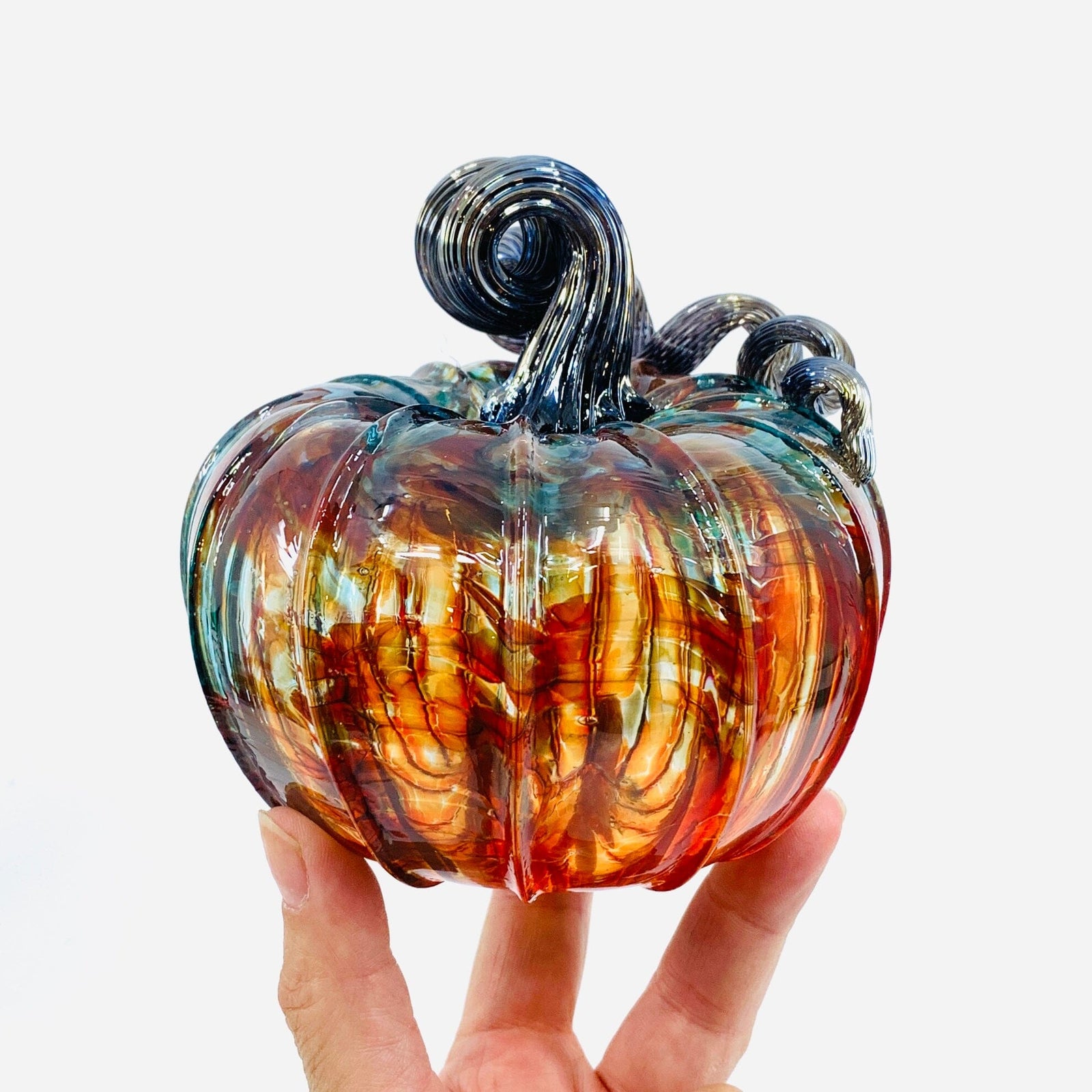 Daily Pumpkin 2529 Squat Gabby Luke Adams Glass Blowing Studio 