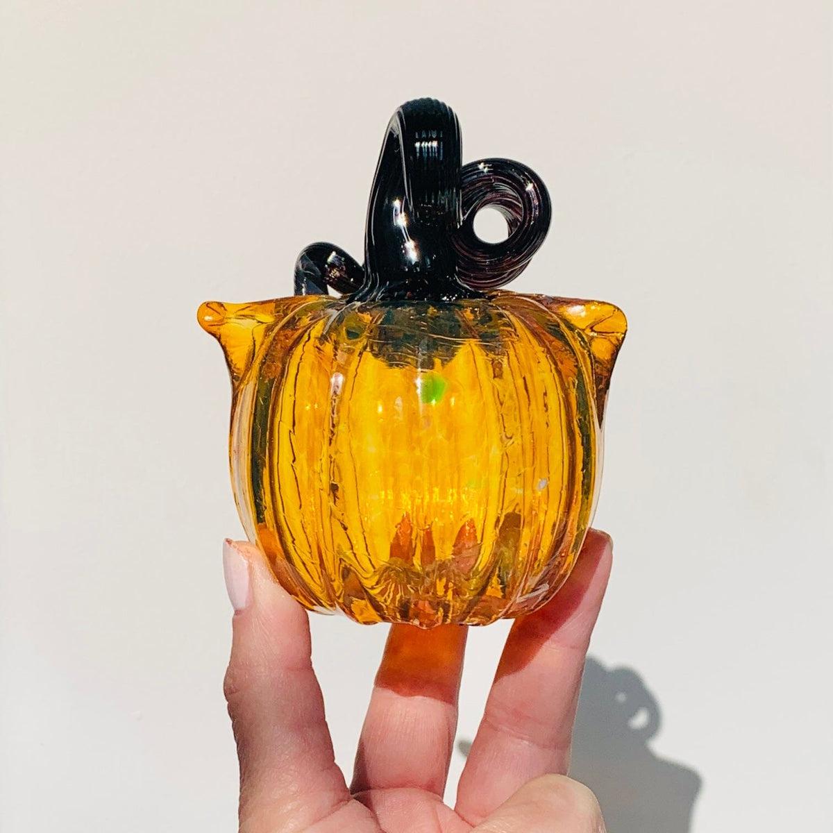 Daily Catkin 1219 Daily Pumpkin Luke Adams Glass Blowing Studio 