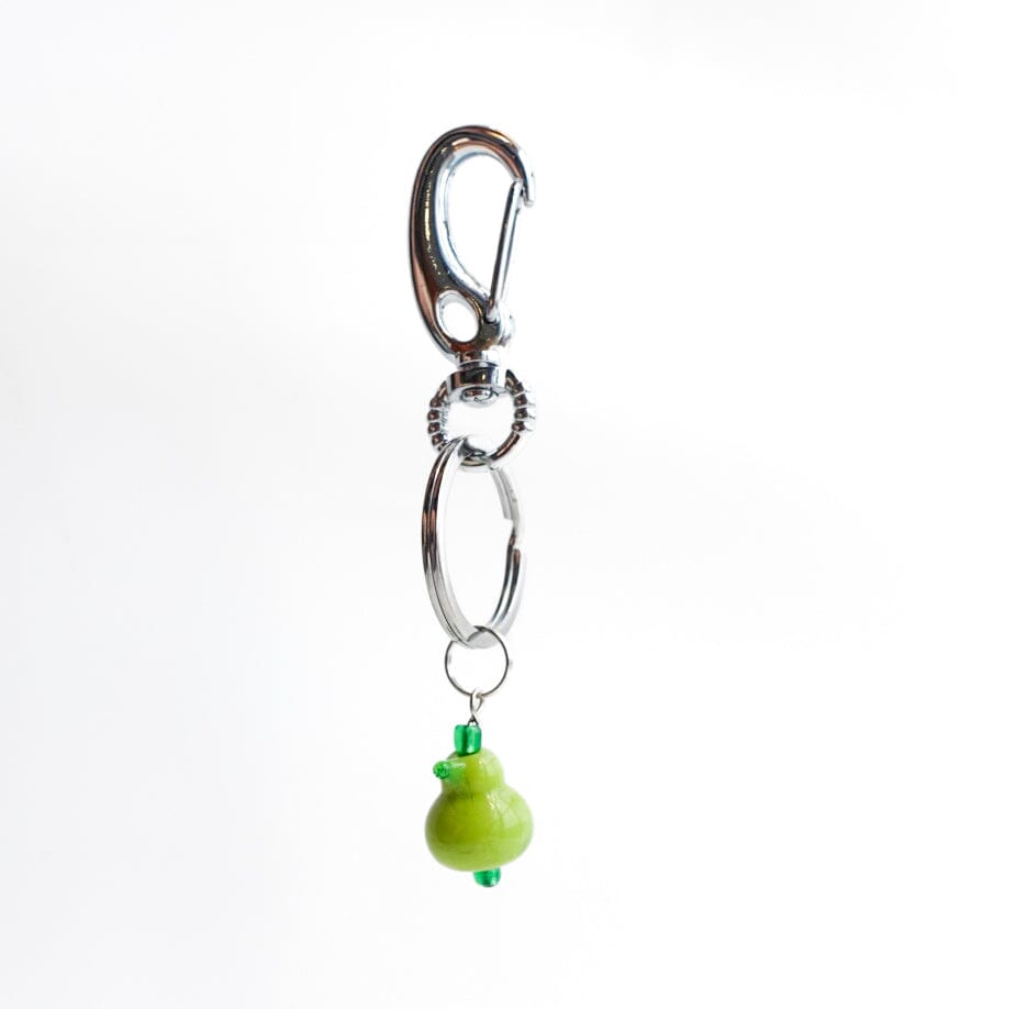 Glass Miniature Keychain, Pear GANZ 
