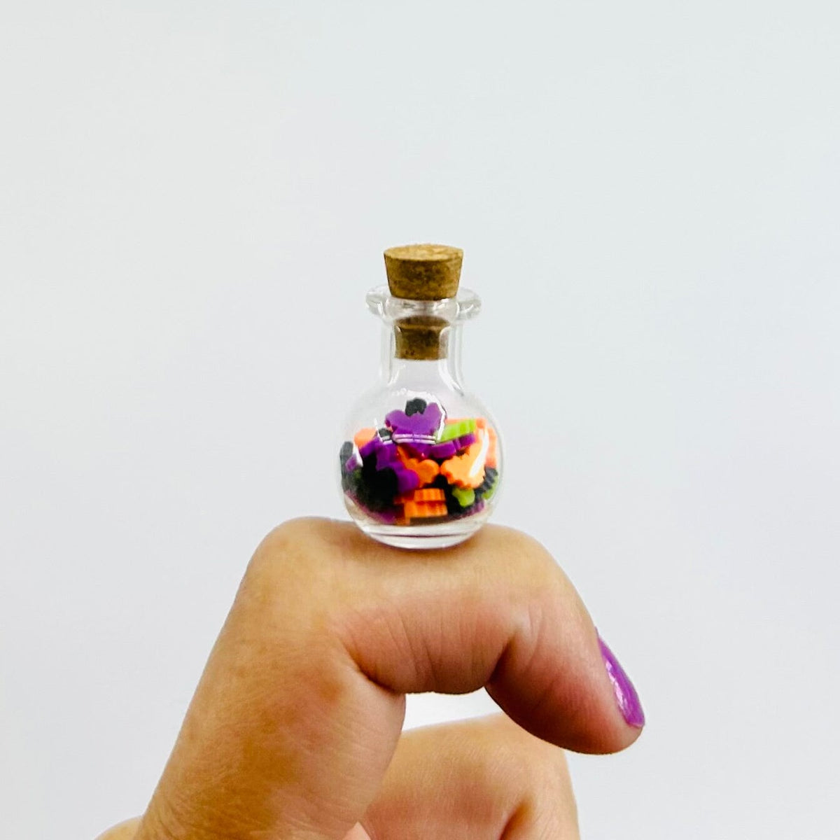 Tiny Potion Bottle, Bat Witch Crazy Miniature - 