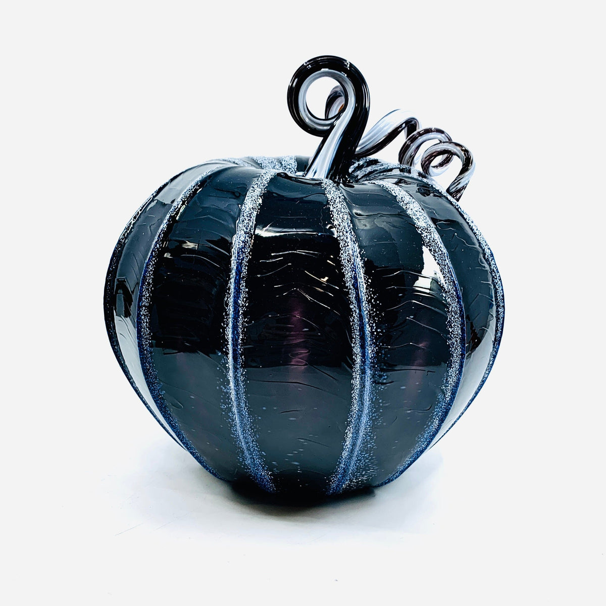 Skeleton Pumpkin Production Pumpkin Luke Adams Glass Blowing Studio Large 
