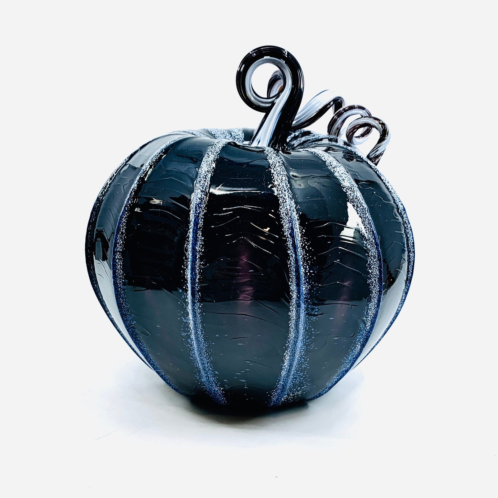 Skeleton Pumpkin Production Pumpkin Luke Adams Glass Blowing Studio Large 