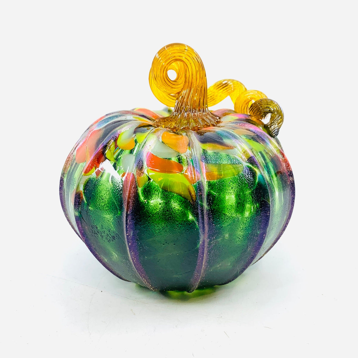 Daily Pumpkin 1210 Shimmer Squat Daily Pumpkin Luke Adams Glass Blowing Studio 
