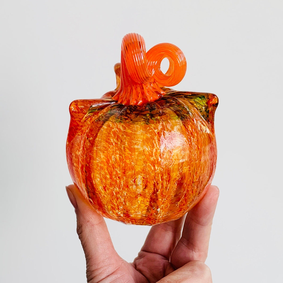 Daily Catkin 1303 Daily Pumpkin Luke Adams Glass Blowing Studio 
