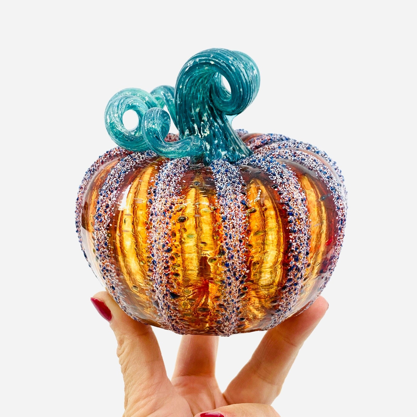 Daily Pumpkin 2023 Squat Gabby Luke Adams Glass Blowing Studio 