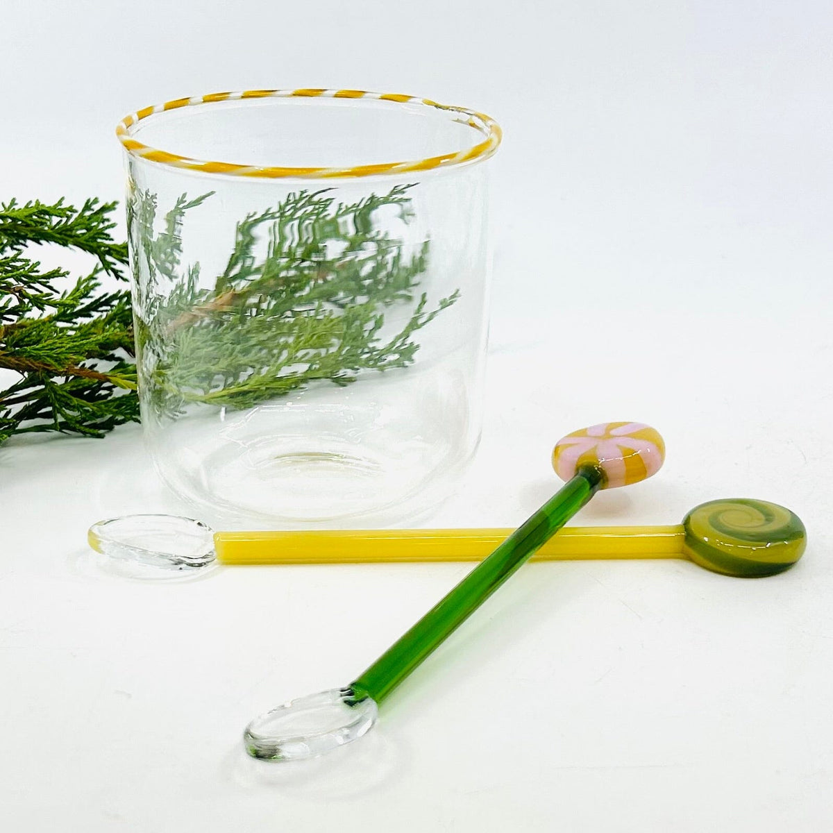 Glass Lollipop Tea Spoons ICHENDORF 