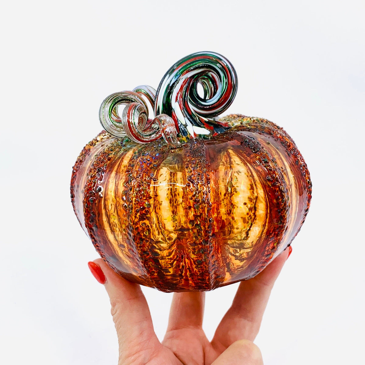 Daily Pumpkin 904 Holiday Squat Gabby Luke Adams Glass Blowing Studio 