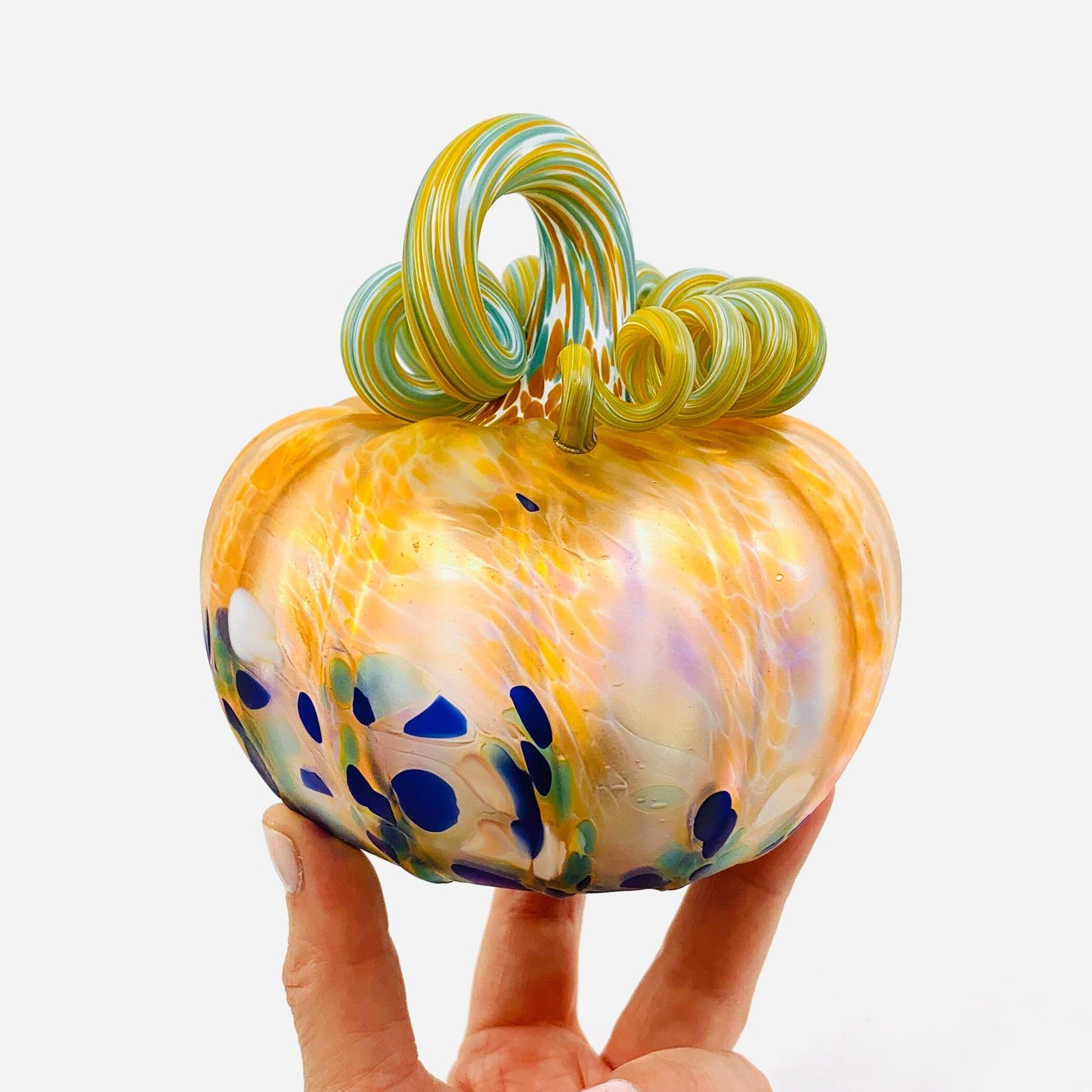 Daily Pumpkin 598 Coastal Matte Squat Gabby Luke Adams Glass Blowing Studio 