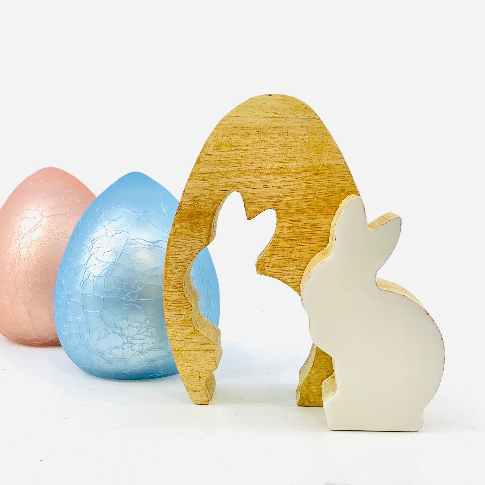 Wooden Enamel Easter Egg Décor KEL-TOY 