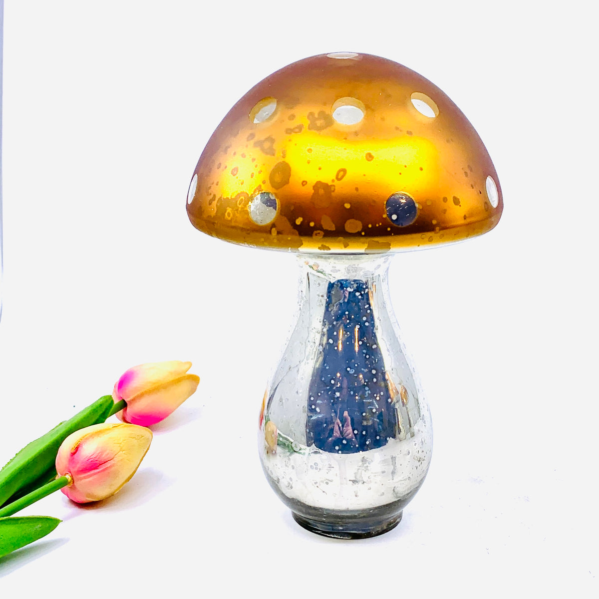 Mercury Glass Mushrooms