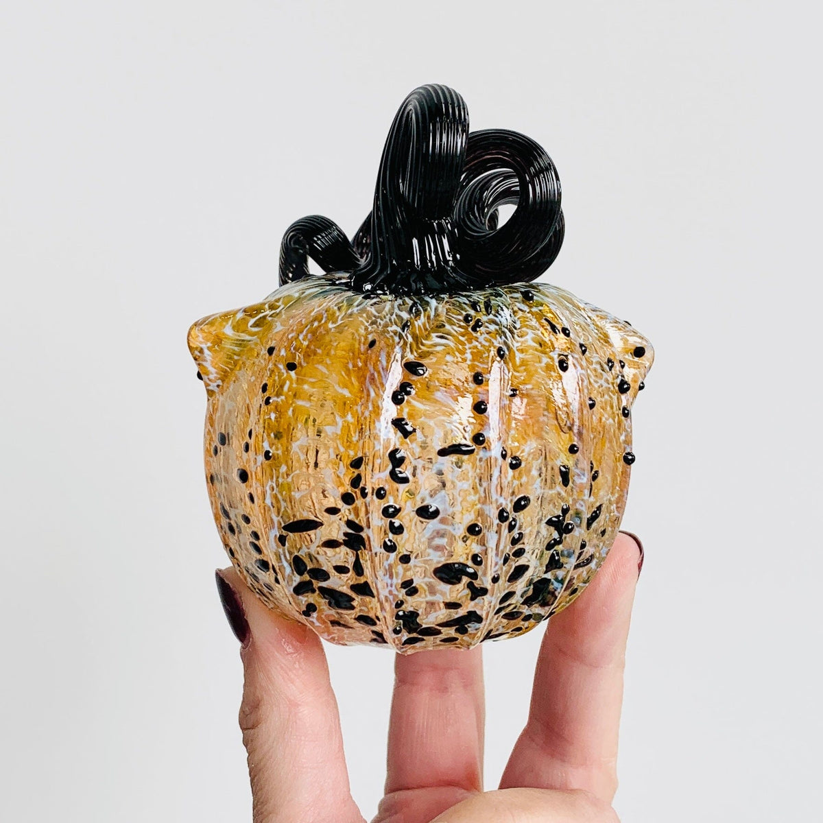 Daily Catkin 1145 Daily Pumpkin Luke Adams Glass Blowing Studio 