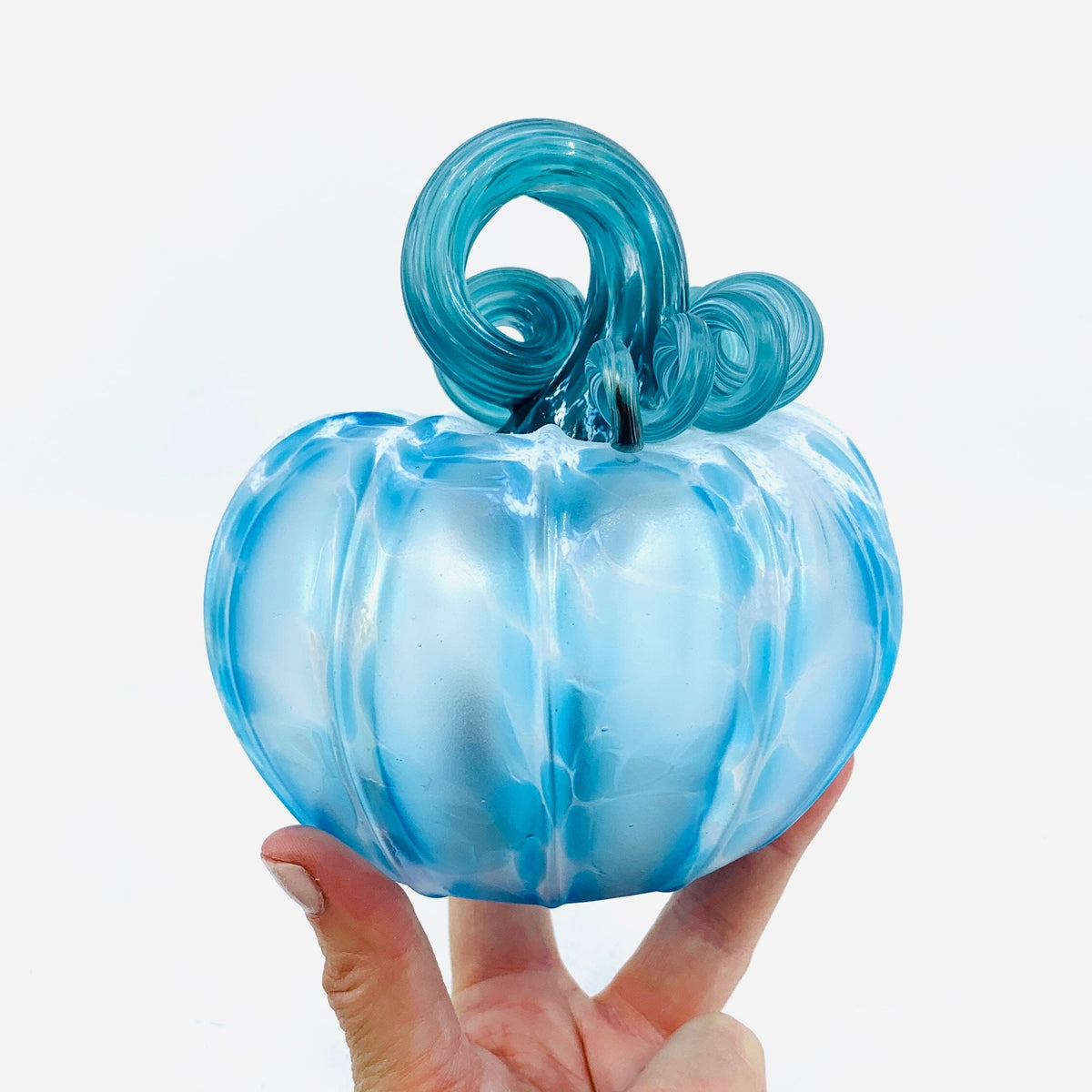 Daily Pumpkin 593 Coastal Matte Squat Gabby Luke Adams Glass Blowing Studio 
