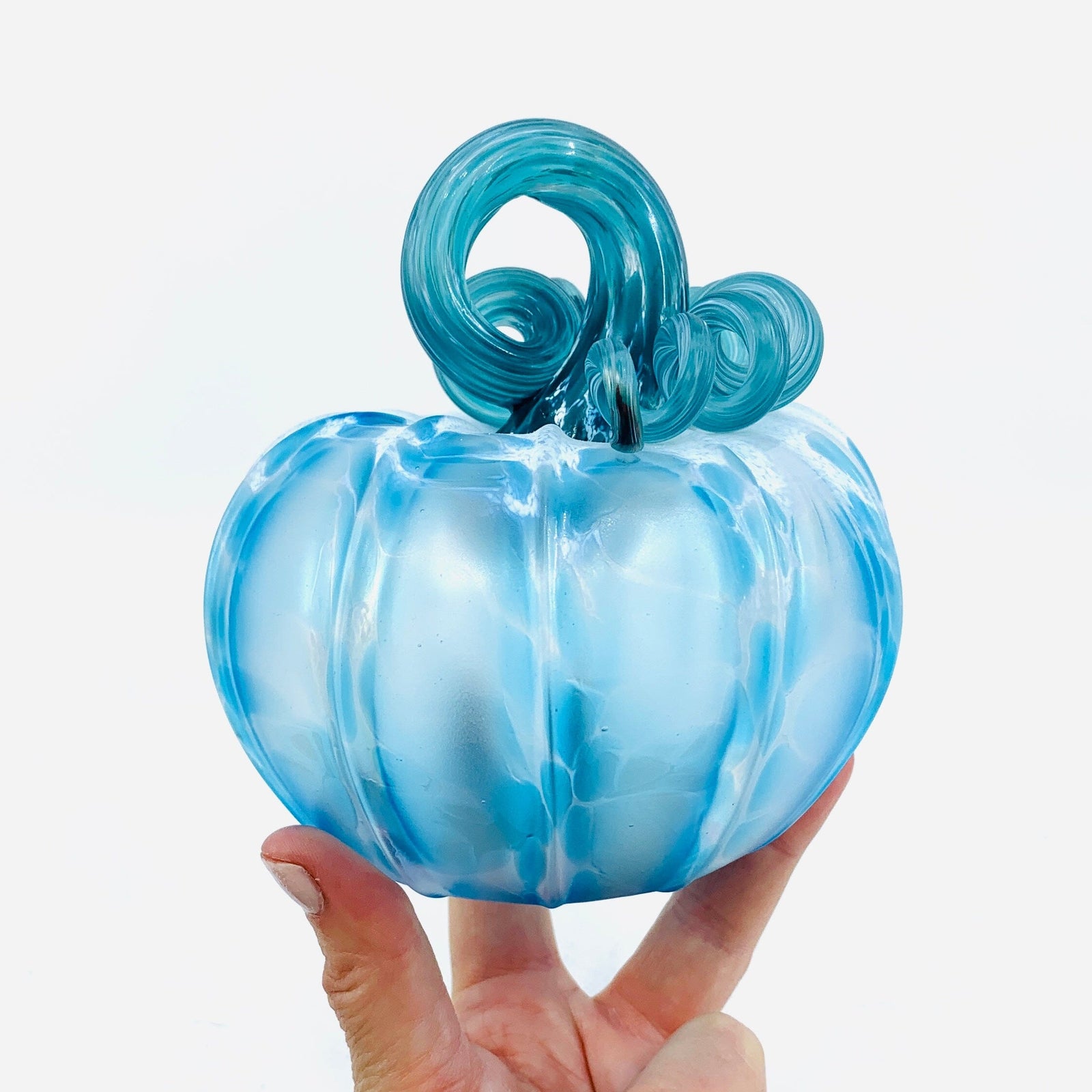 Daily Pumpkin 593 Coastal Matte Squat Gabby Luke Adams Glass Blowing Studio 
