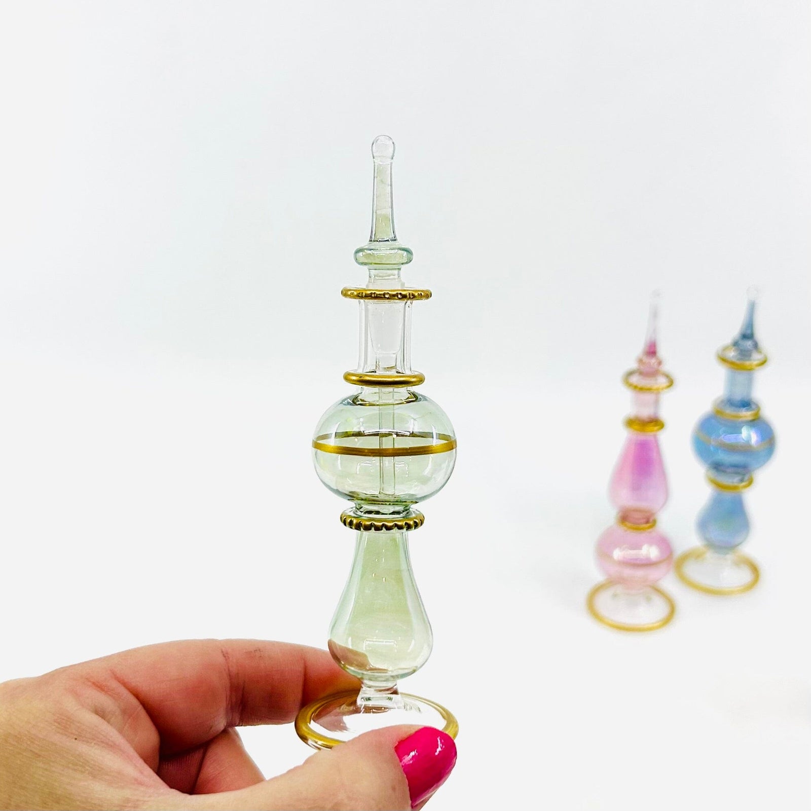 Egyptian Glass Perfume Bottles Miniature Gift Amazing 