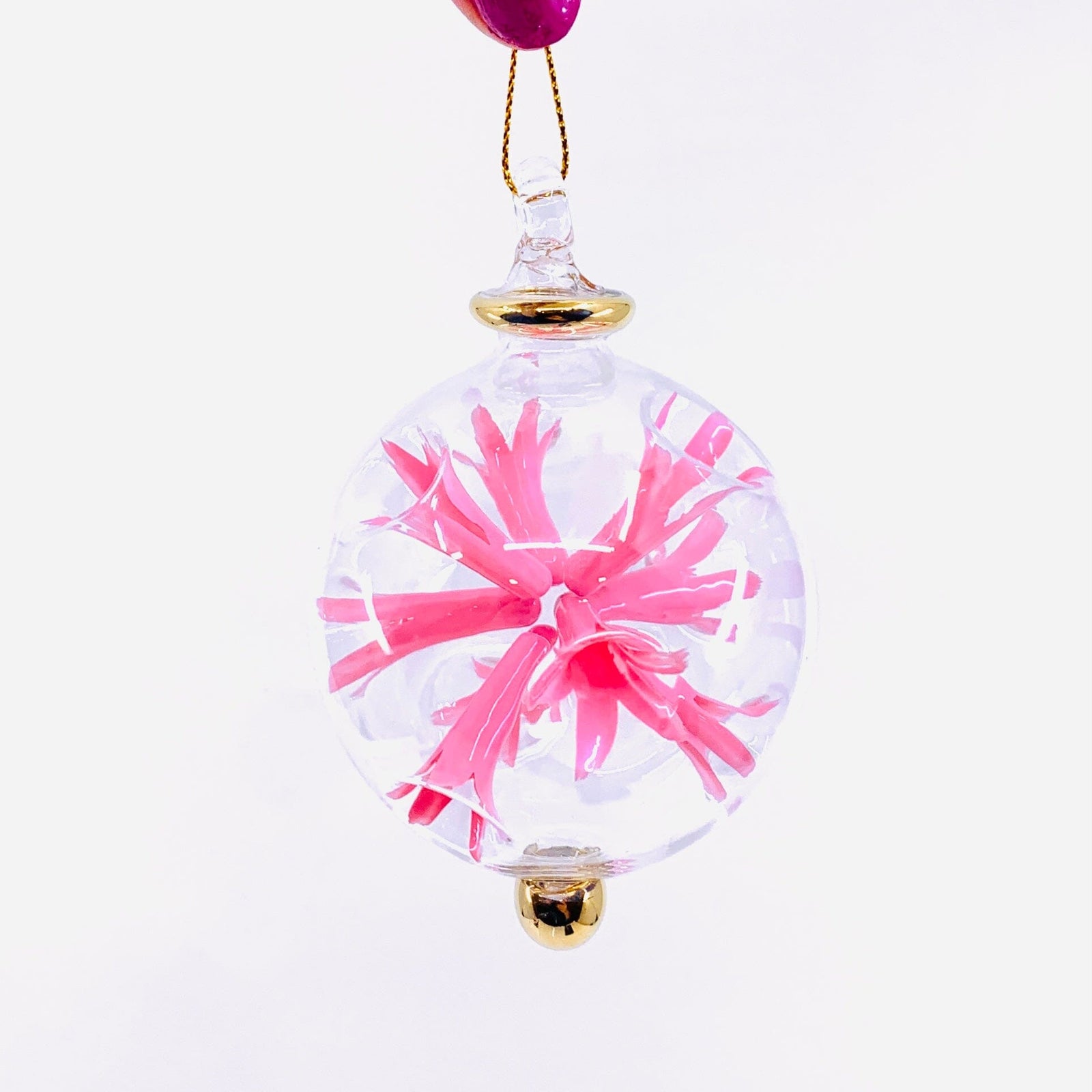 Hand Blown Starburst Ornaments, Pink Small Unique Tradings LLC 