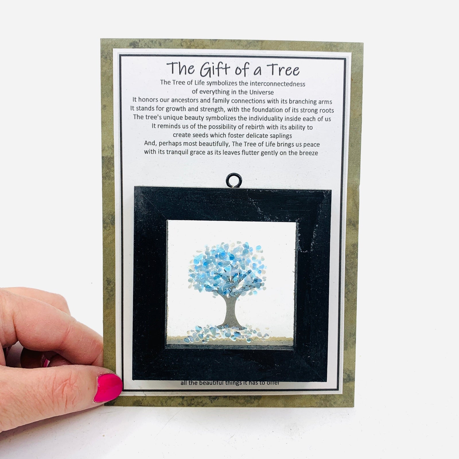 Fused Glass Tree of Life Shadow Box 116 Decor Glimmer Glass Gifts 