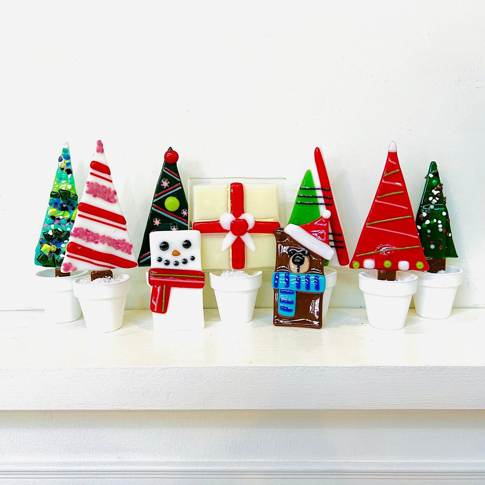 Holiday Ornament Fused Glass Class 12/13 Class Luke Adams Glass Blowing Studio 