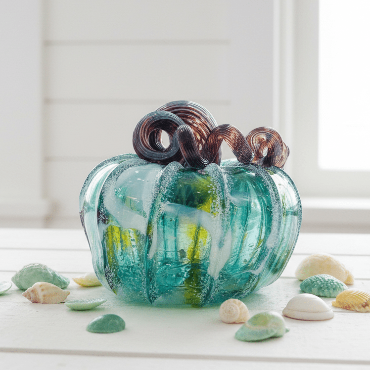 Daily Pumpkin 2465 Oops Squat Gabby Luke Adams Glass Blowing Studio 