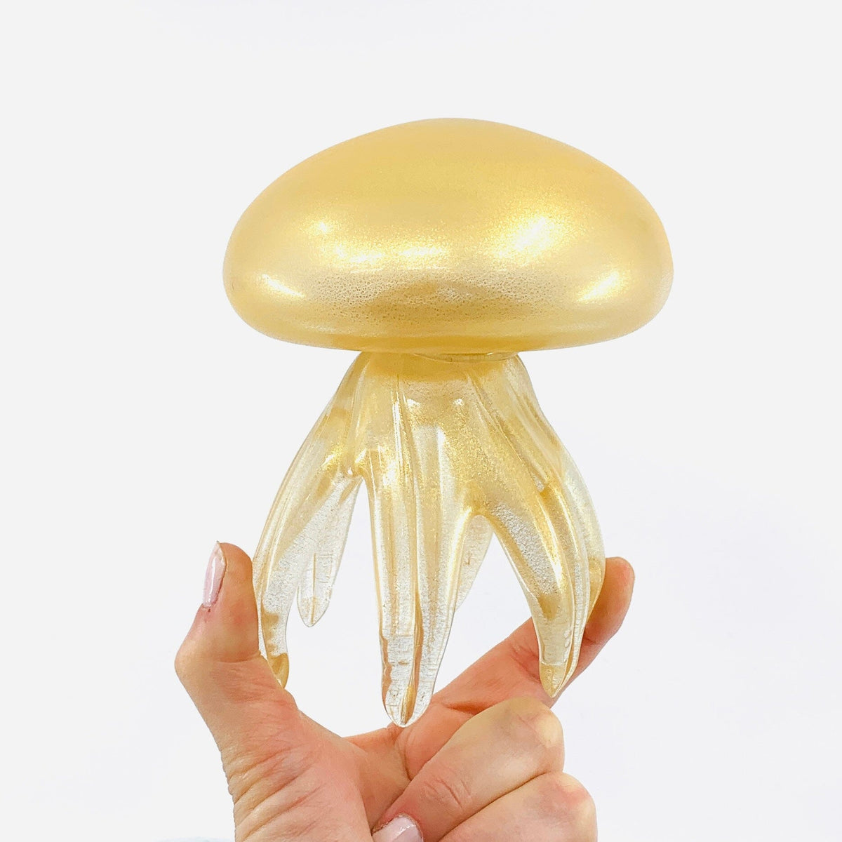 Jellyfish Statue, Gold Decor Chesapeake Bay 