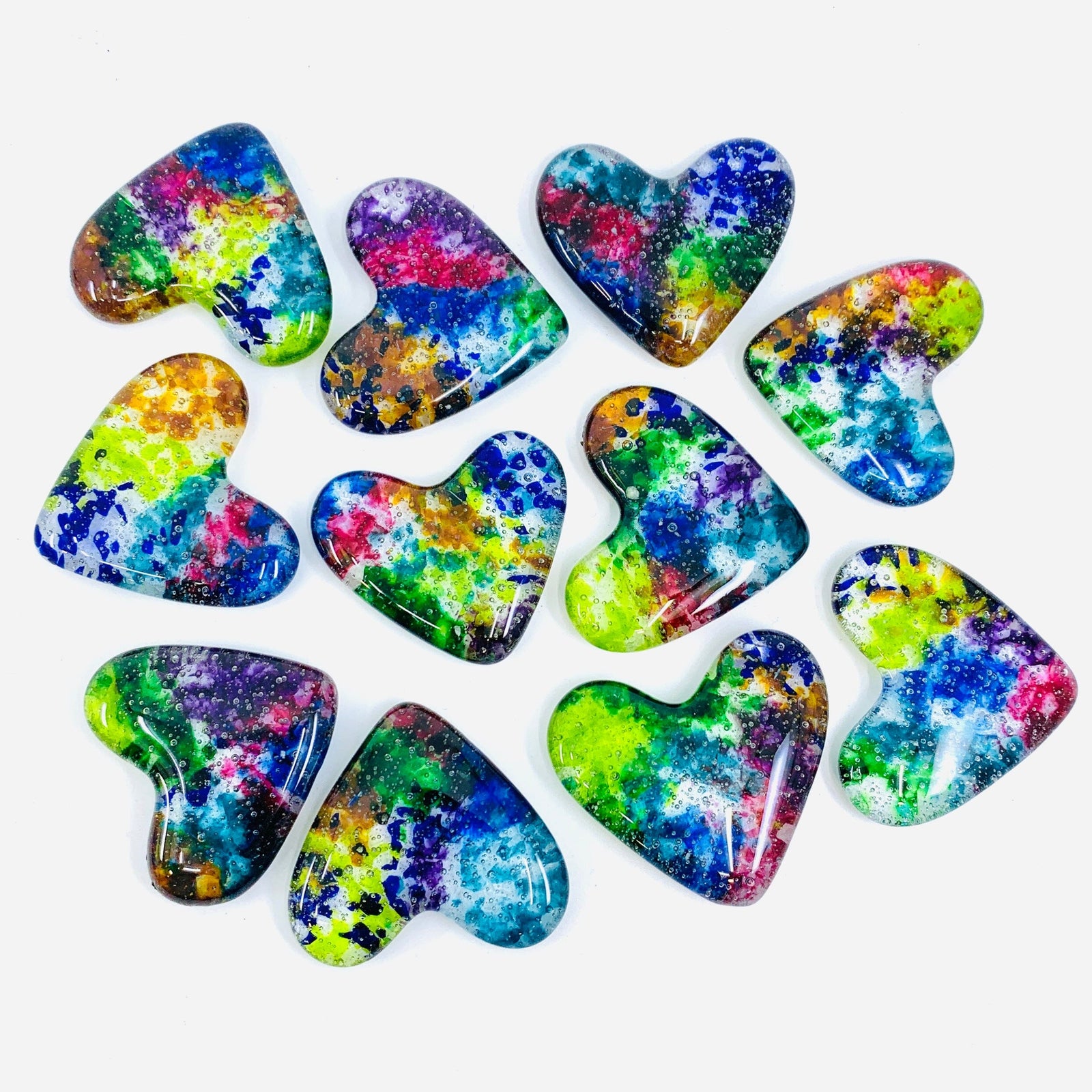 Fused Pocket Heart, Kaleidoscope Ltd Edition Miniature Jean 