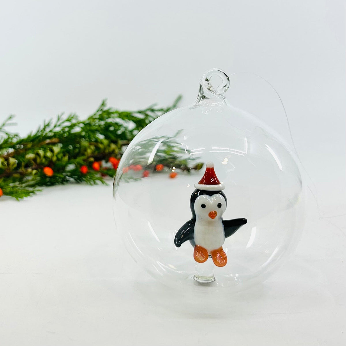 Glass Icon Ornament, Penguin ICHENDORF 