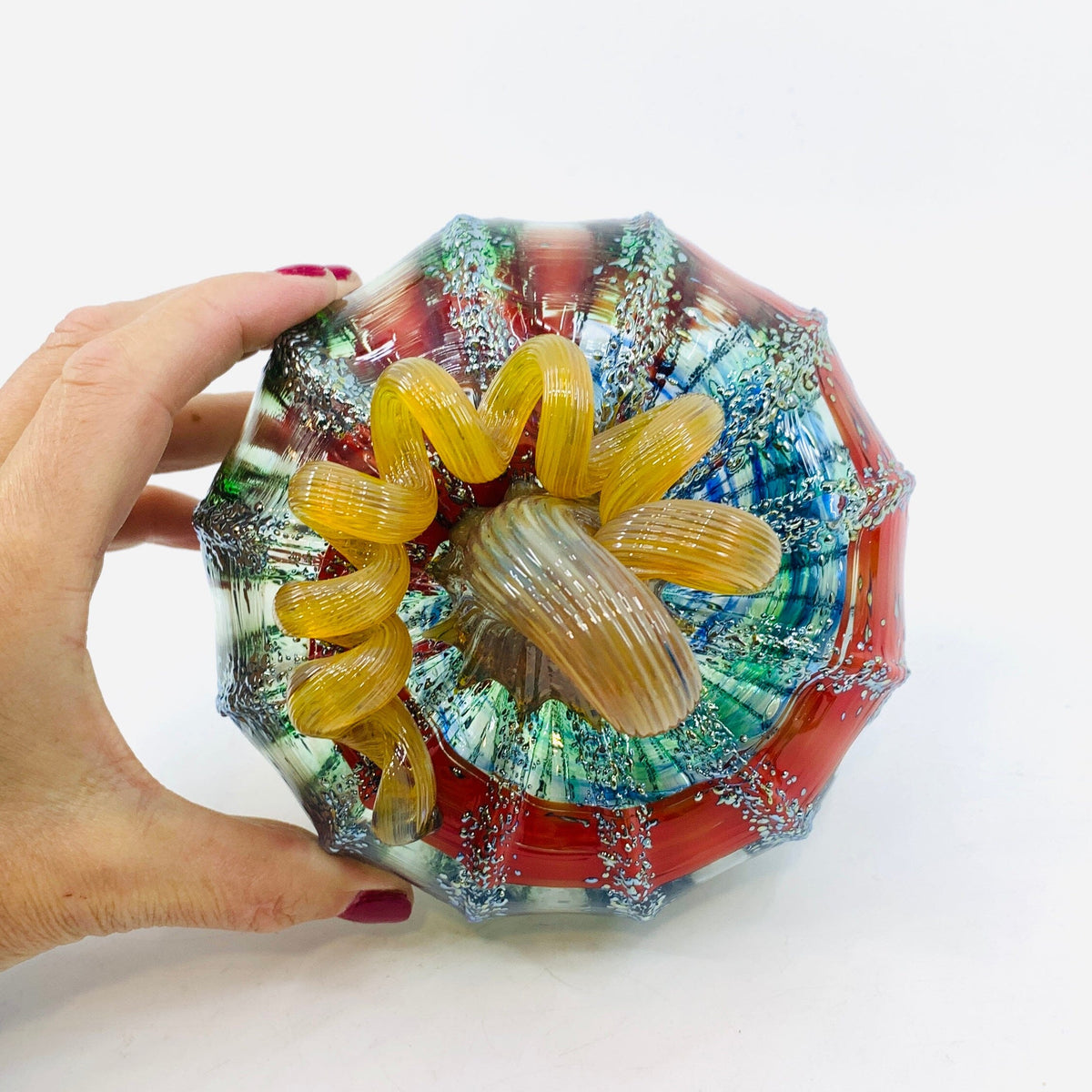 Daily Pumpkin 2124 Holiday Squat Gabby Luke Adams Glass Blowing Studio 