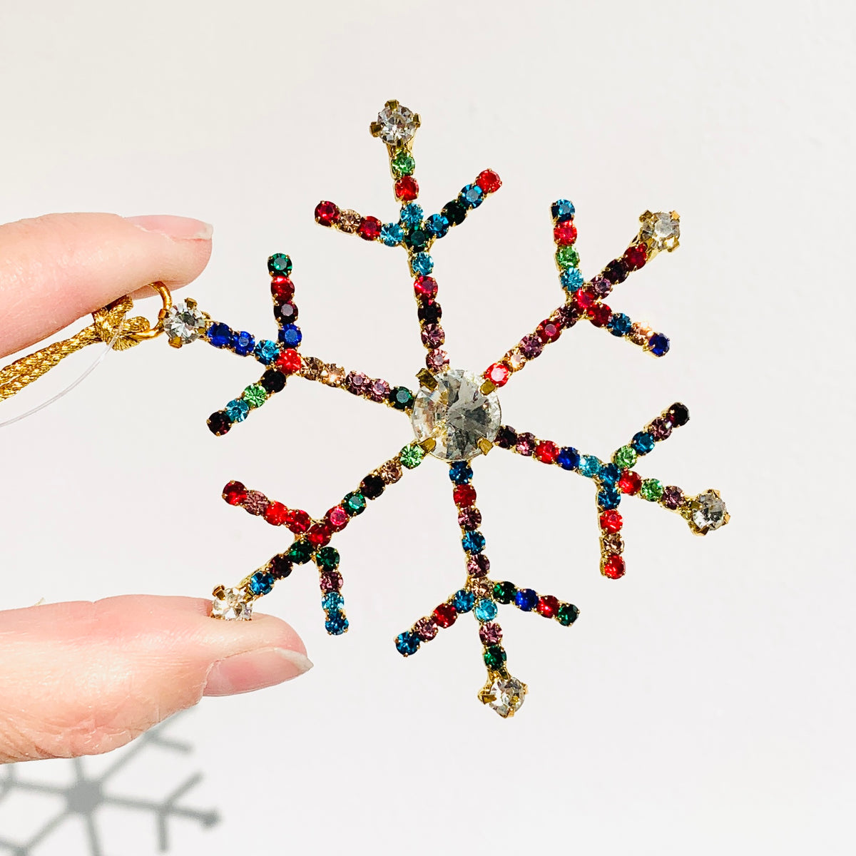 Snowflake Rhinestone Ornament 11