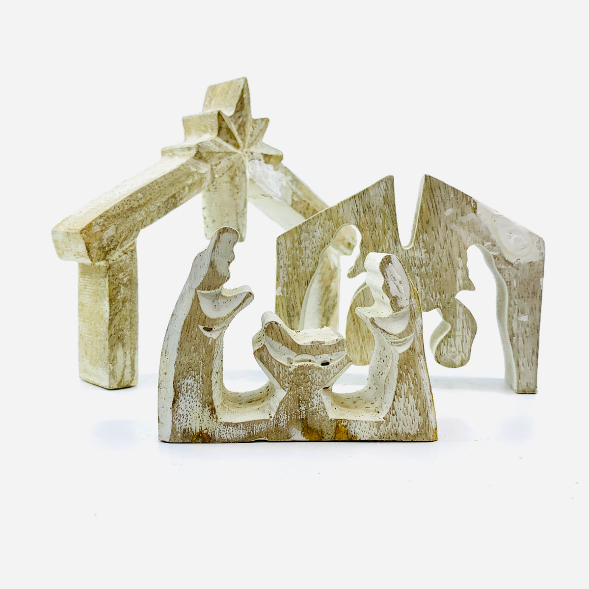 Wooden Manger Carving