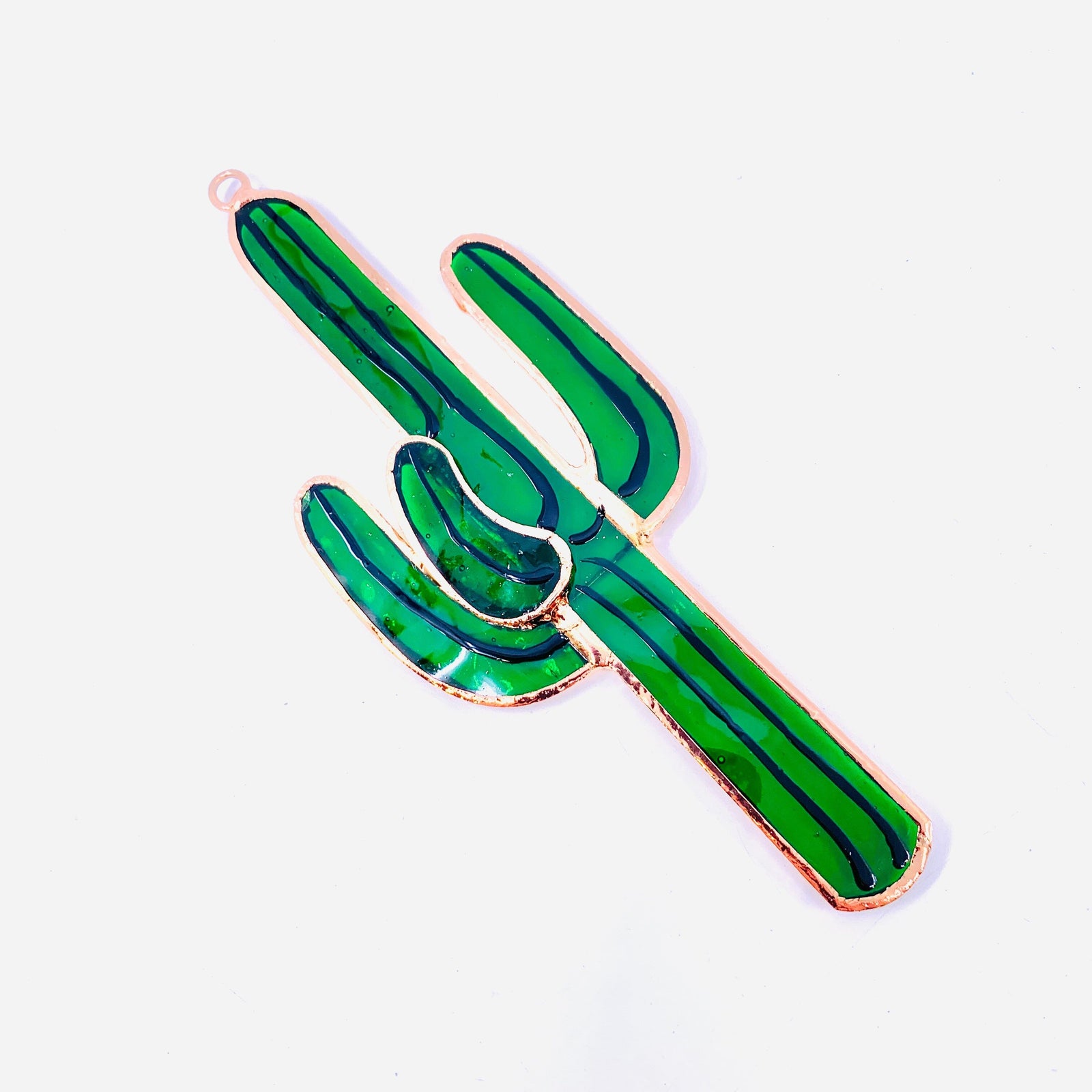 Stained Glass Suncatcher, Saguaro Cactus Decor Gift Essentials 