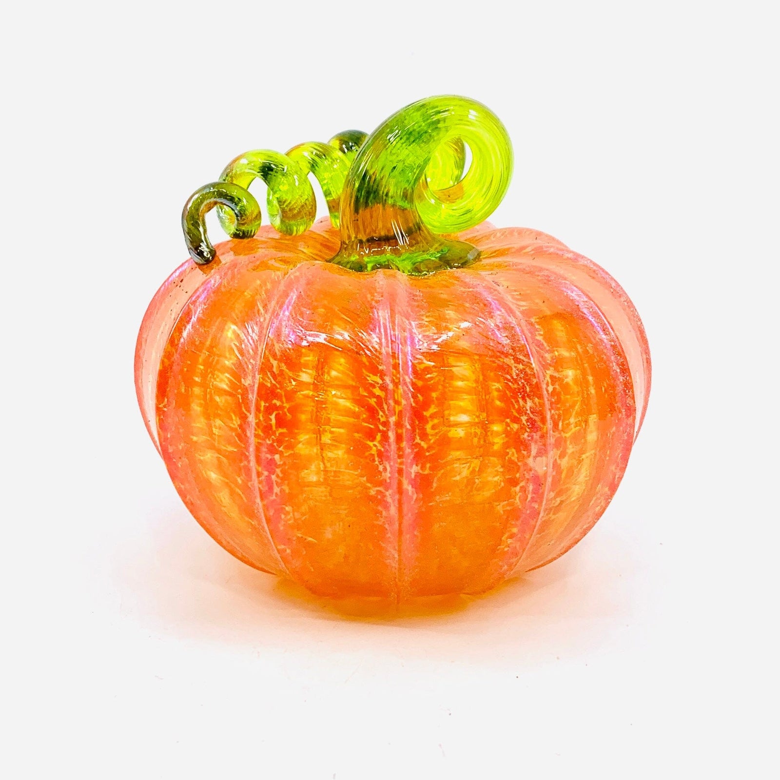 Daily Pumpkin 3876 Fall Shimmer Squat Gabby Luke Adams Glass Blowing Studio 