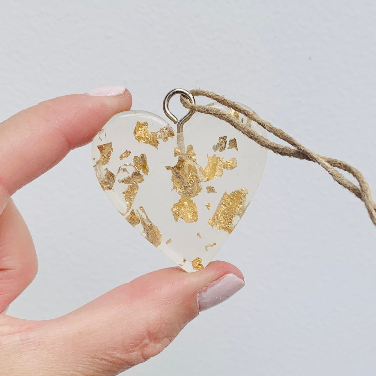 Gold Fleck Heart Ornament