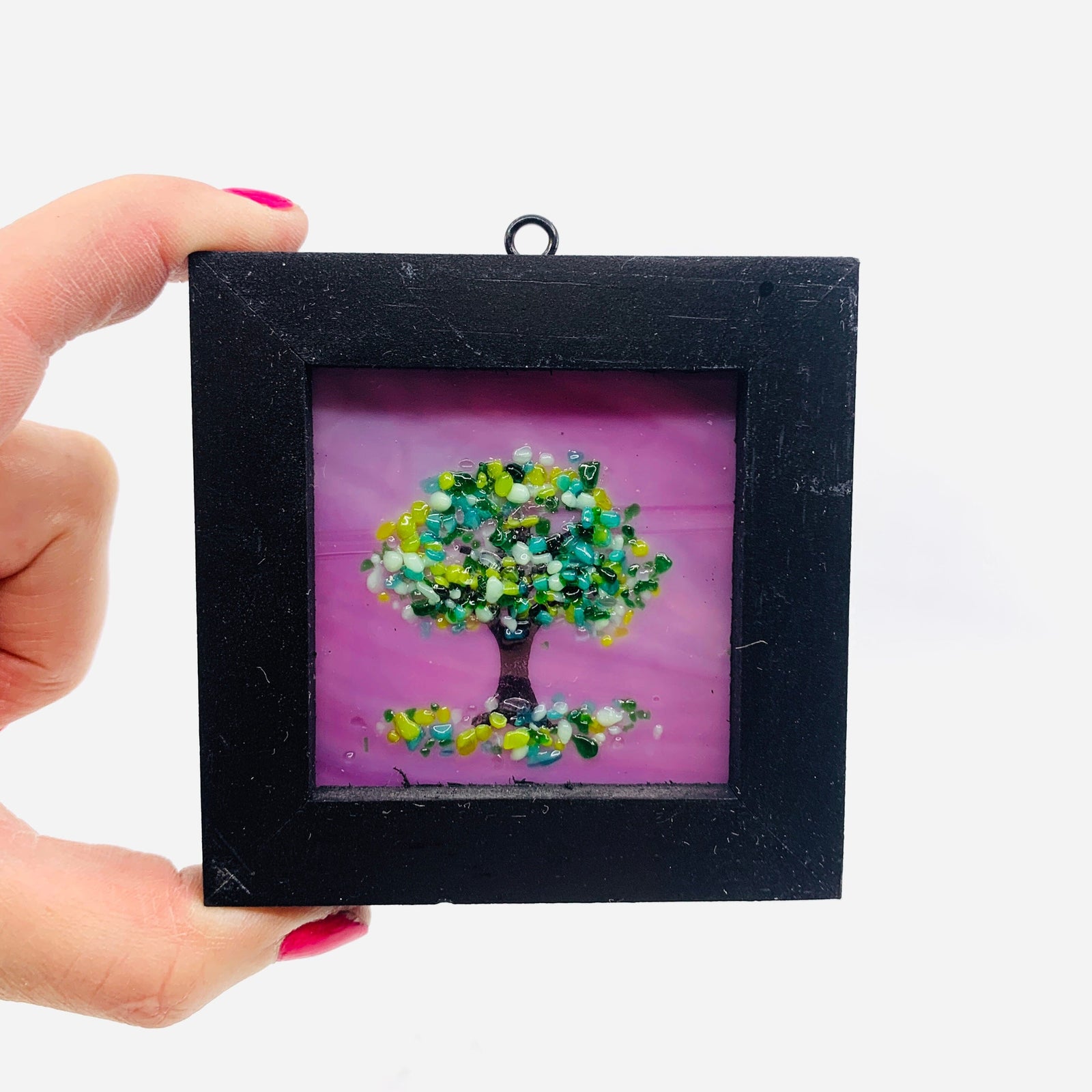 Fused Glass Tree of Life Shadow Box 119 Decor Glimmer Glass Gifts 