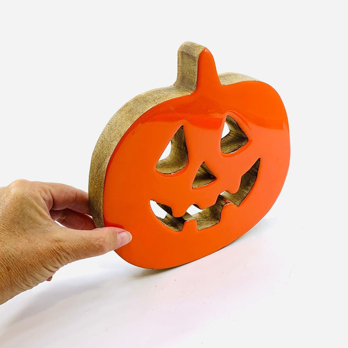 Wooden Jack-O-Lantern, Large KEL-TOY 