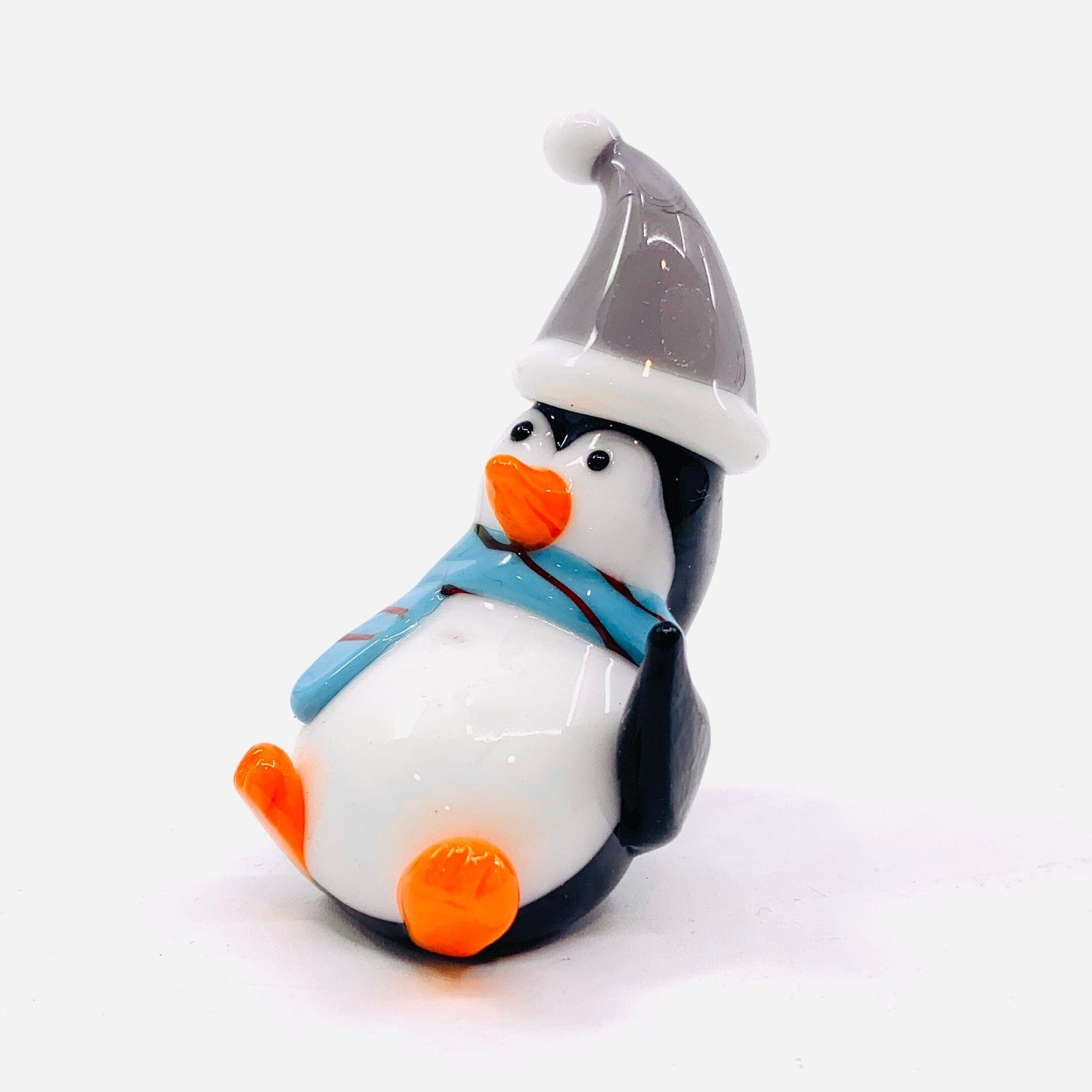 Playful Artglass Penguin, Waddles Miniature C&F Enterprises 