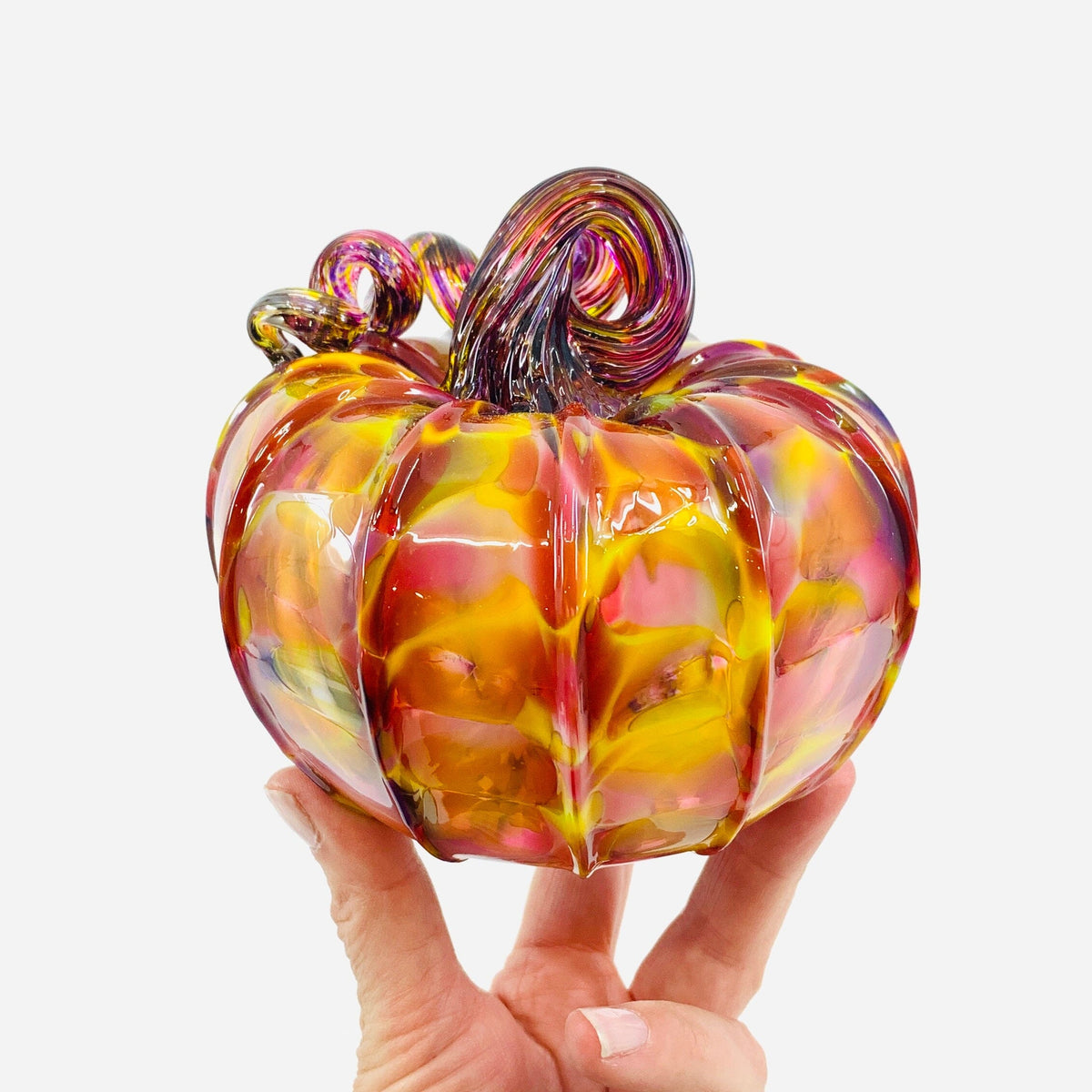Daily Pumpkin 1069 Squat Gabby Luke Adams Glass Blowing Studio 