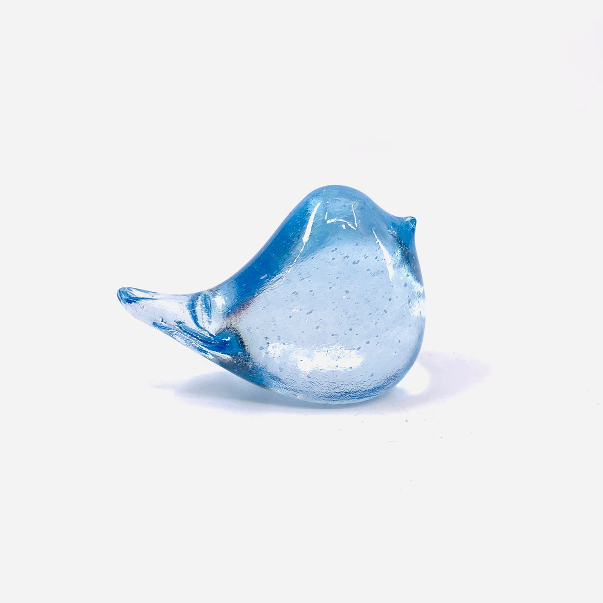 Little Glass Bird, Denim Miniature Henrietta Glass 