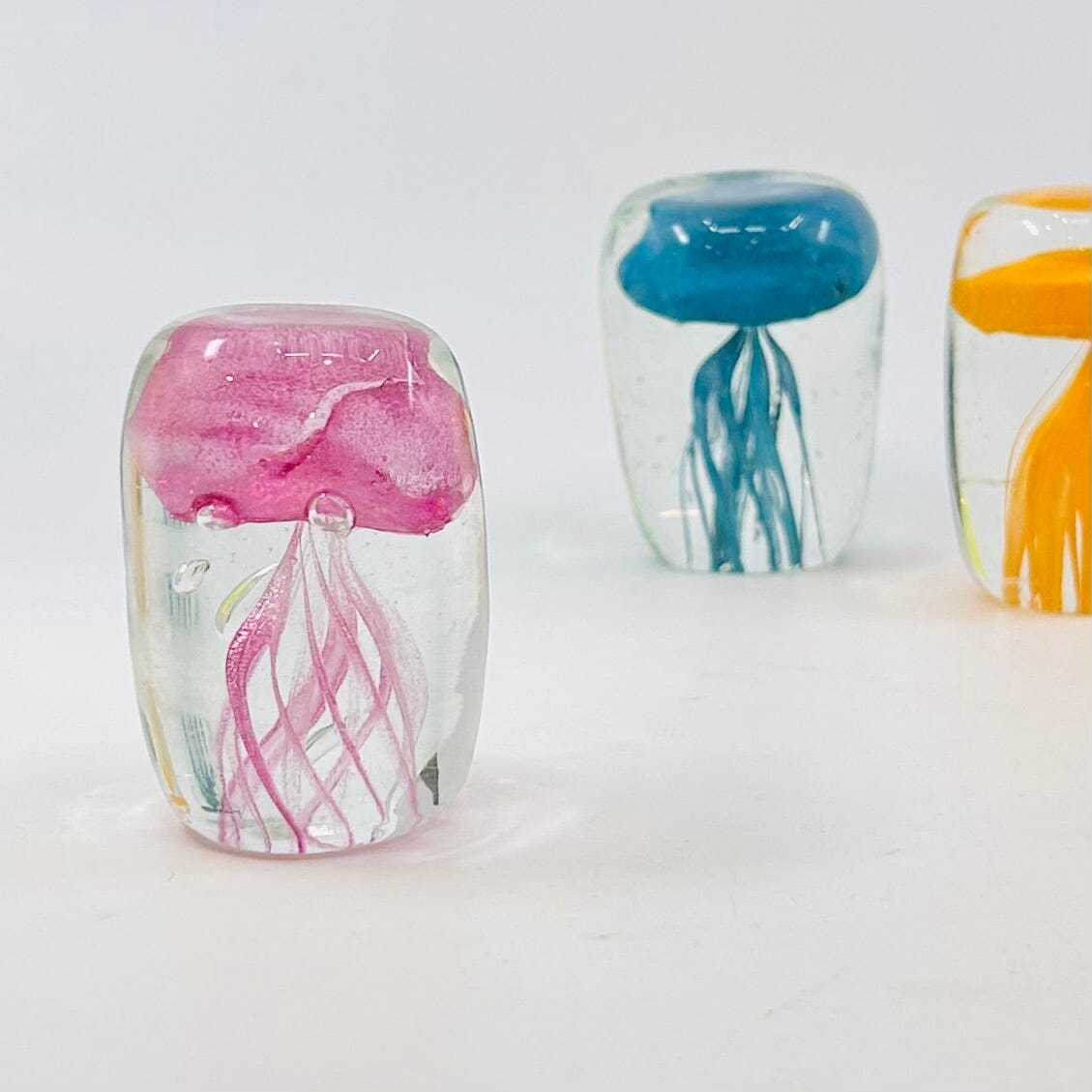 Bright Jellyfish Paperweight 16, Yellow Decor Chesapeake Bay 