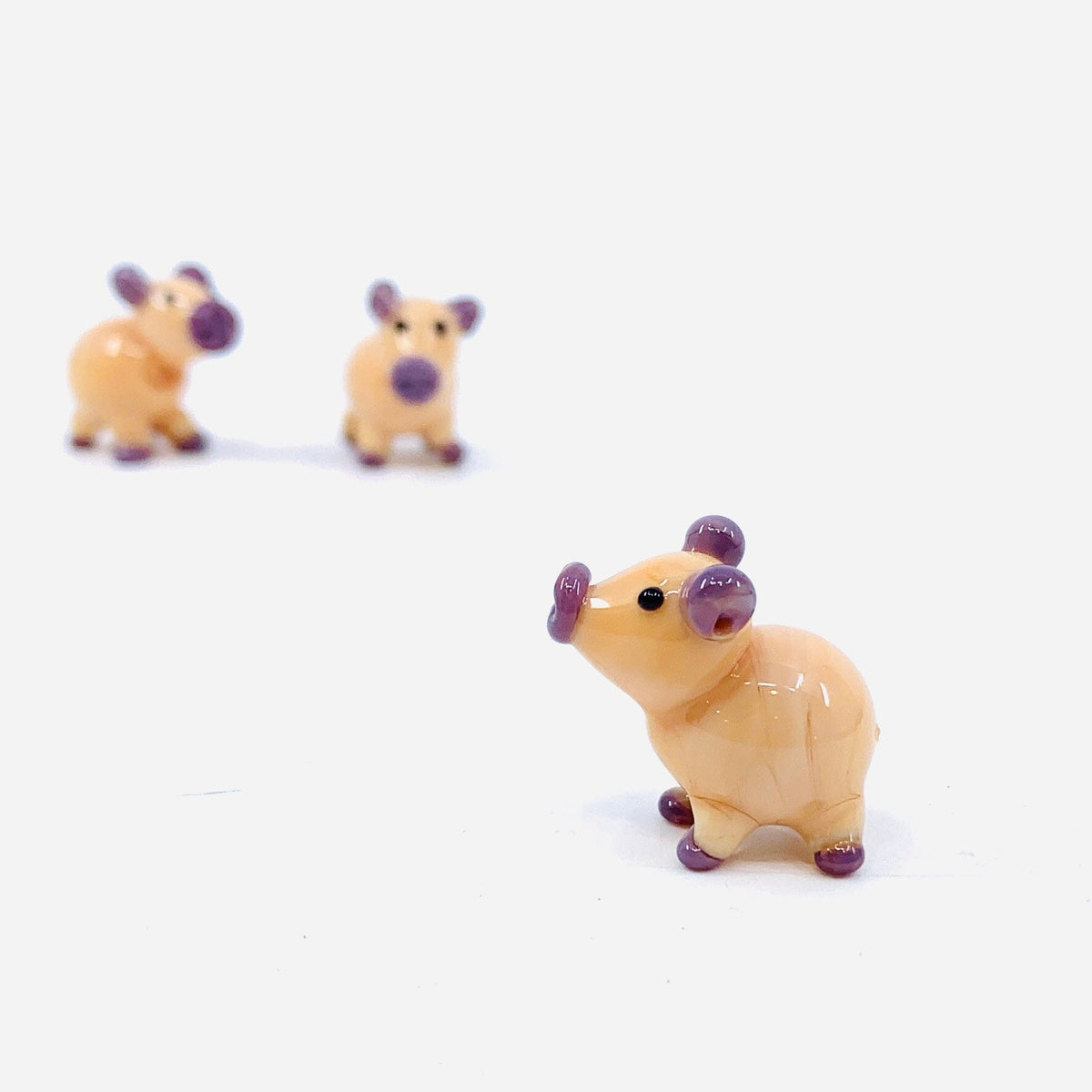 Glass Baby Capybara Miniature Alex 