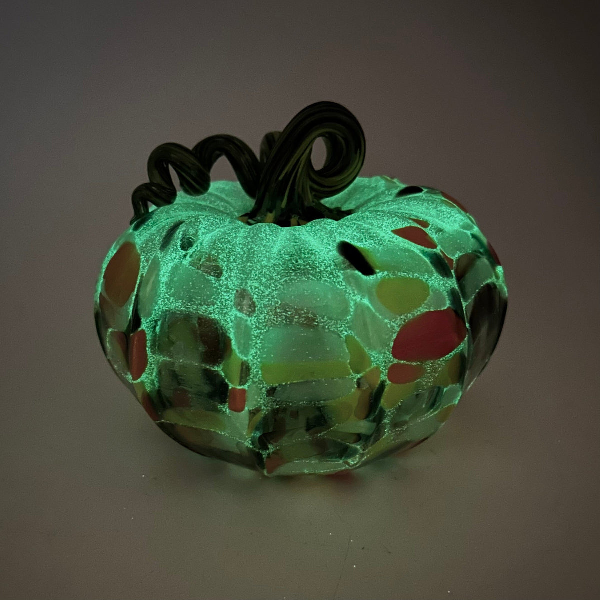 Daily Glow Pumpkin 1427 Squat Daily Pumpkin Luke Adams Glass Blowing Studio 