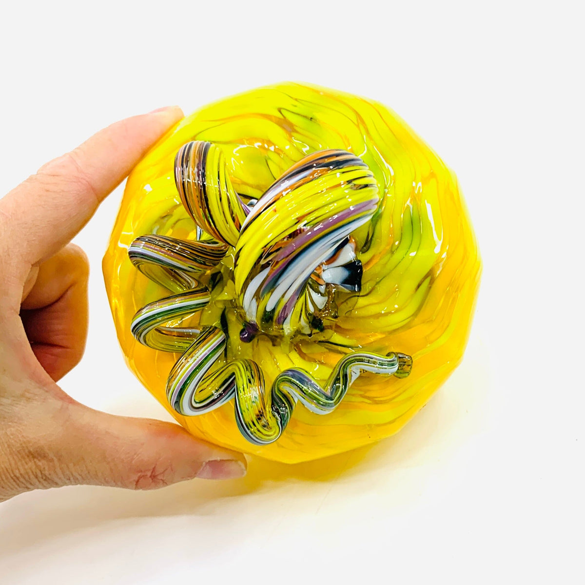 Daily Pumpkin 3635 Fall Jumbo Mini Gabby Luke Adams Glass Blowing Studio 