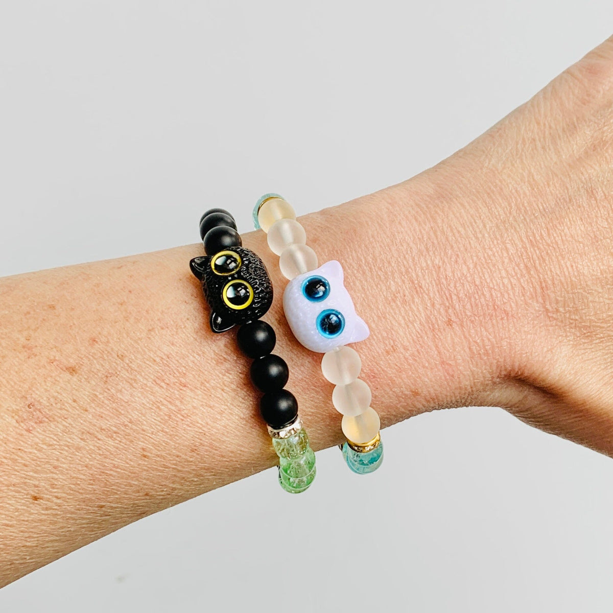 Cat Couples Magnetic Bracelet Set Jewelry Nihao 