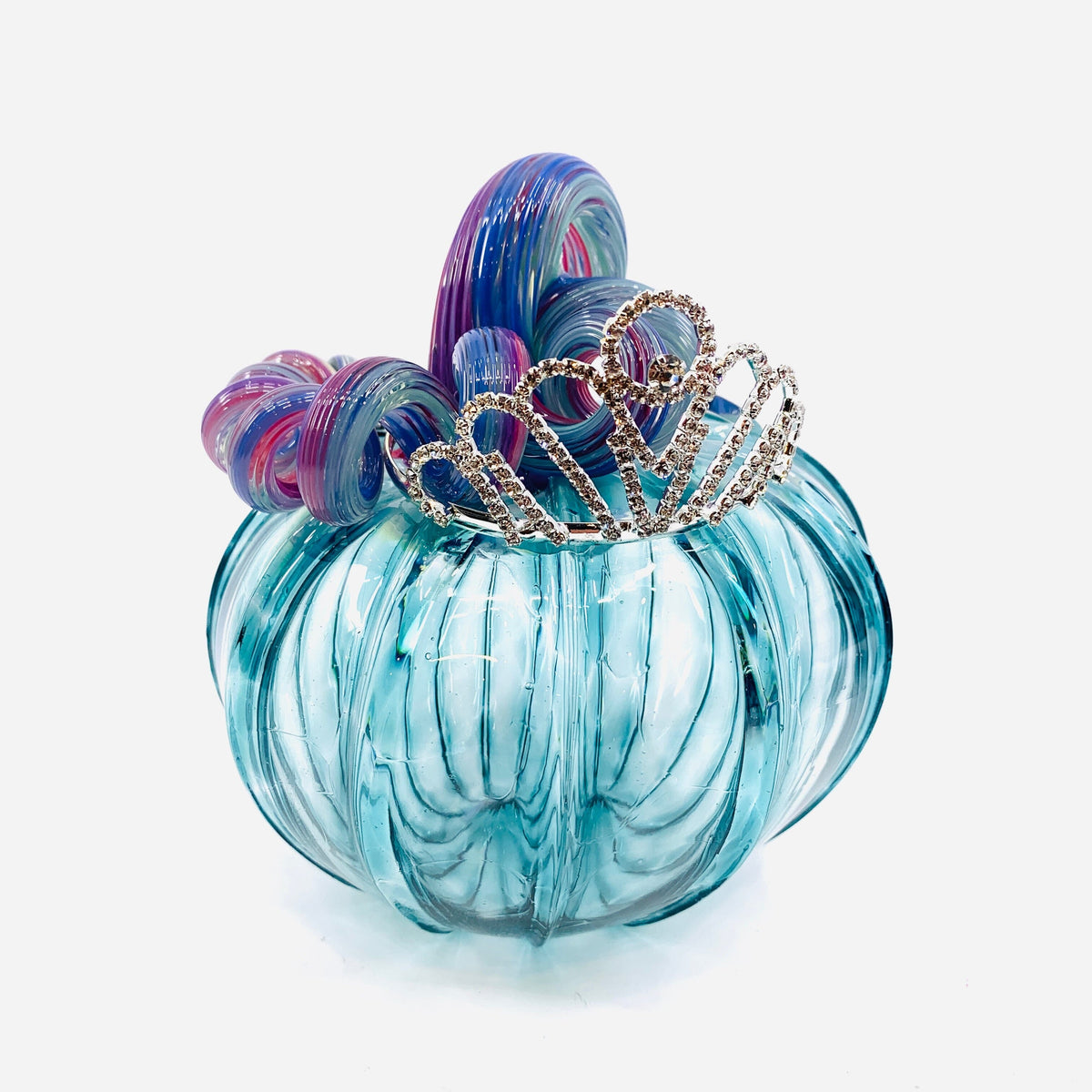 Pageant Winner Pumpkin 3648 Squat Gabby Luke Adams Glass Blowing Studio 