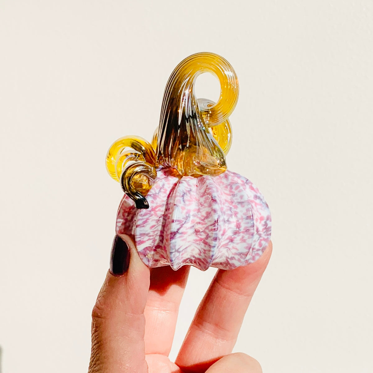 Daily Pumpkin 853 “Breast Cancer Awareness” Mini Paperweight